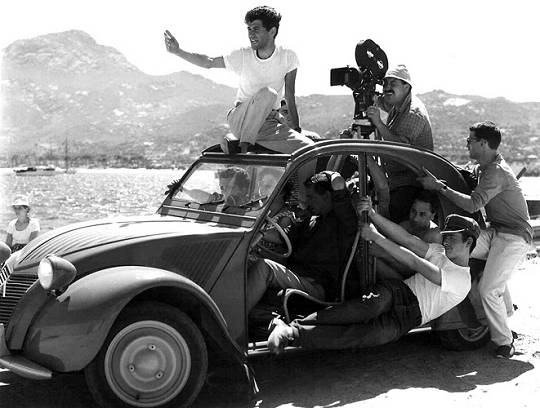 Tournage en Corse, 1960.